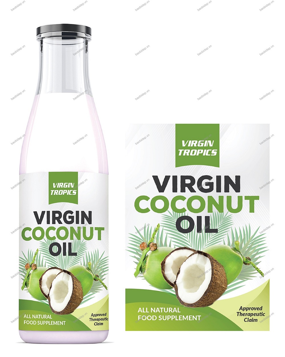 in nhãn dán chai đẹp hoàn hảo